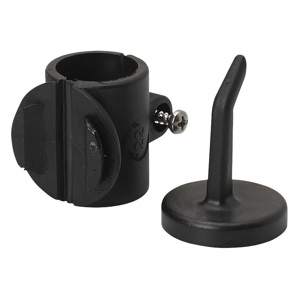 Vikan Krok m/ Ø22 mm rörfäste, Svart