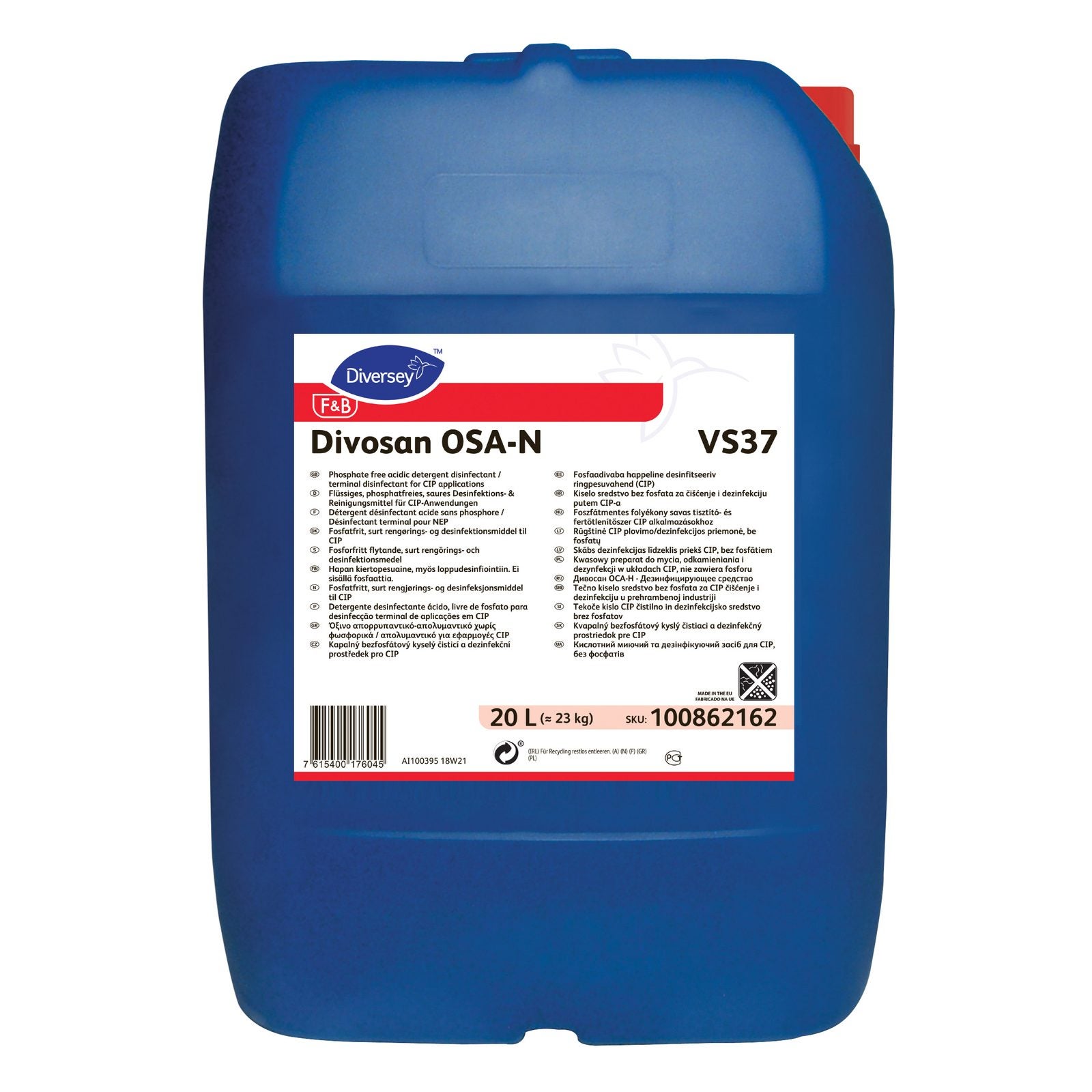 Desinfektionsmedel Diversey Divosan OSA-N VS37 20L
