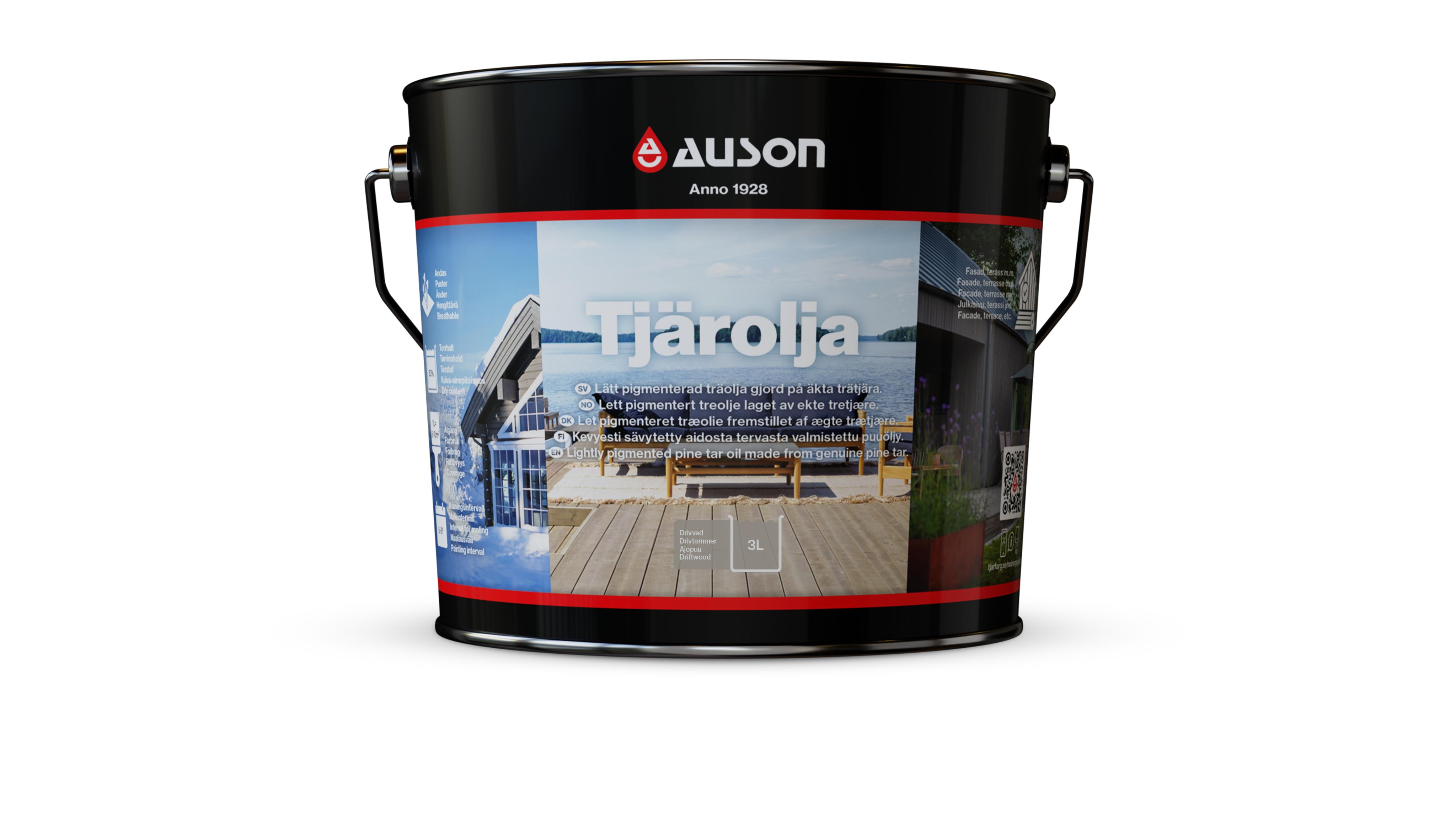Tjärolja Pigmenterad Drivved Ny Auson 3 l Matt