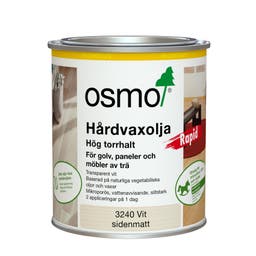 Hårdvaxolja Rapid 3240 Osmo Vit 0,75 l Sidenmatt