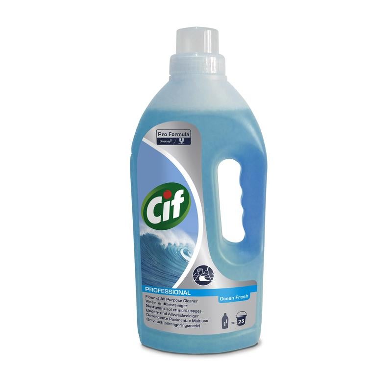 Cif Pro Formula Floor & All Purpose Cleaner Ocean Fresh 1l
