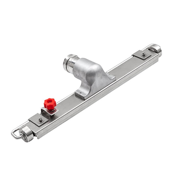 Industrimunstycke Delfin 50mm rostfritt borst 430mm