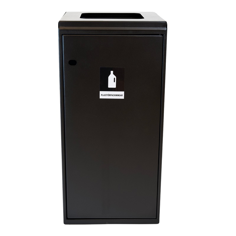 Sorteringskärl 125l Källsorteringskärl lock kvadratiskt hål