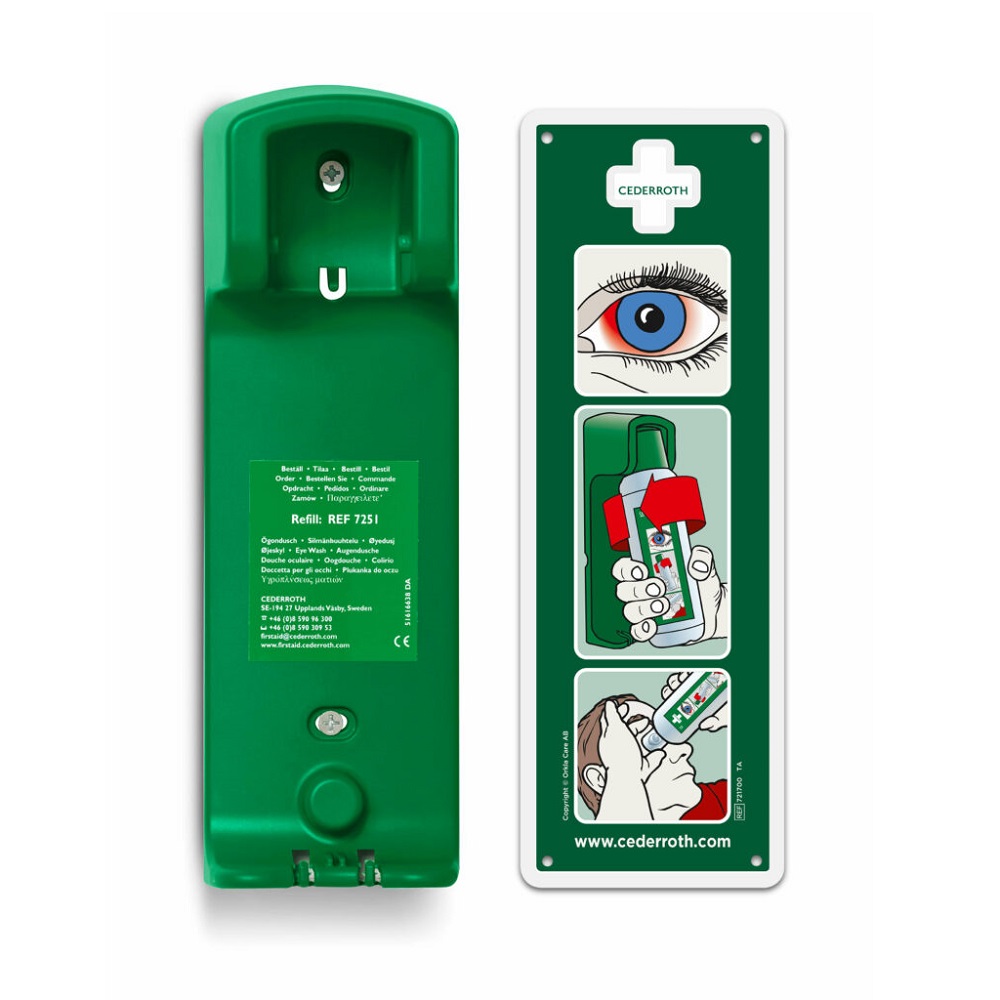Vägghållare Cederroth Ögondusch 500ml