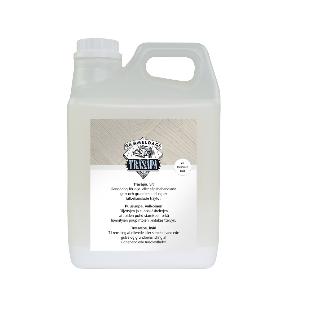 Träsåpa Gammeldags Vit 2,5L